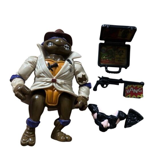 Teenage Mutant Ninja Turtles Don Undercover 1990 Action Figure & Acc. Complete - Picture 1 of 8